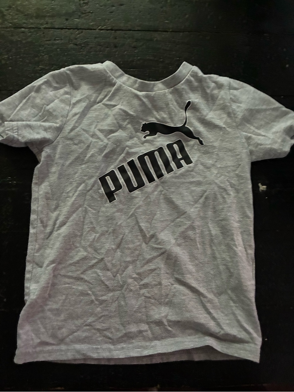 Boys Puma Gray tee
